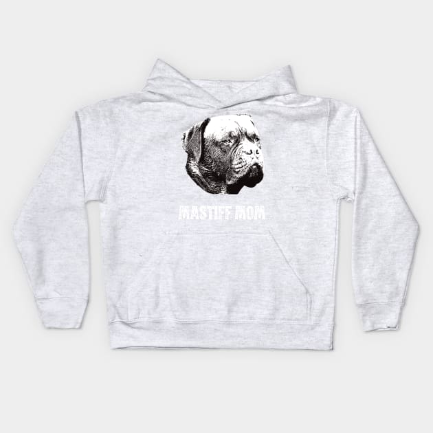 Mastiff Mom - Dogue de Bordeaux Mom Kids Hoodie by DoggyStyles